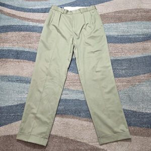 Polo Ralph Lauren Mens 34x34 Sage Green Pleated Dress Pants